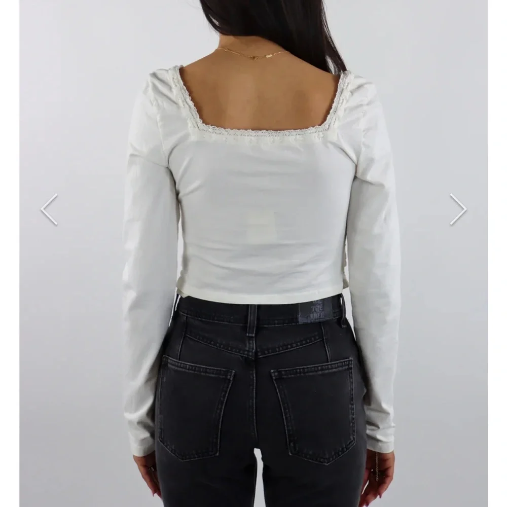 FREE PEOPLE NEW SCARLETT SMOCKED LONG SLEEVE  IVORY
